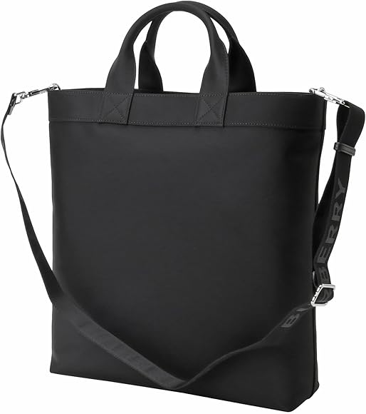 BURBERRY / アーティー ロゴ トートバッグ ショルダーバッグ ブラック 送料関税込☆Burberry☆ロゴプリント アーティ トートバッグ